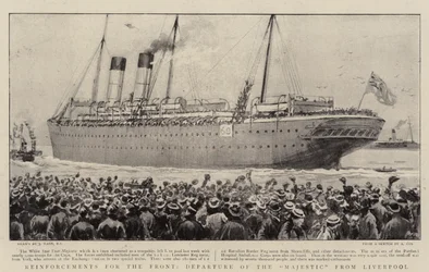 Rinforzi per il fronte, partenza della Majestic da Liverpool